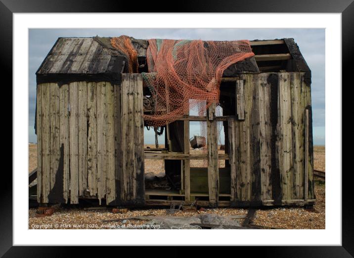 Dilapidated Fishing Hut Framed Mounted Print by Mark Ward