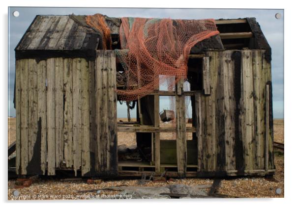 Dilapidated Fishing Hut Acrylic by Mark Ward