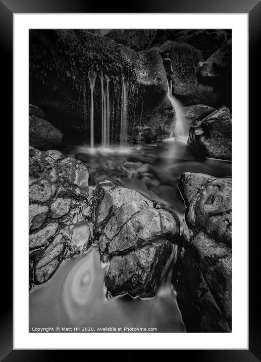 Patterns in the water Framed Mounted Print by Matt Hill