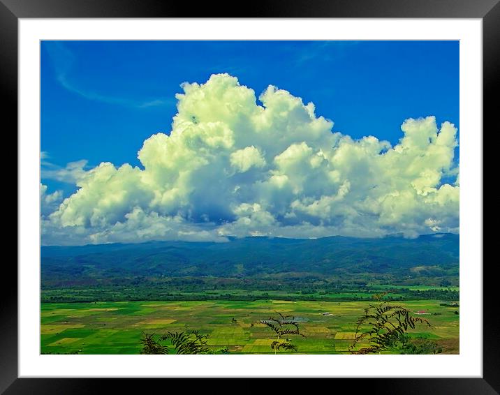 cumulus cloud Framed Mounted Print by John Lusikooy