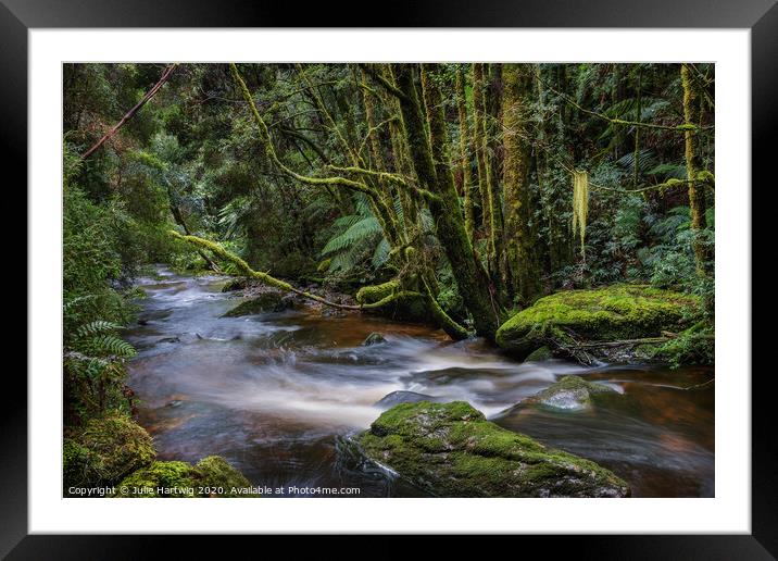 Nelson River Framed Mounted Print by Julie Hartwig