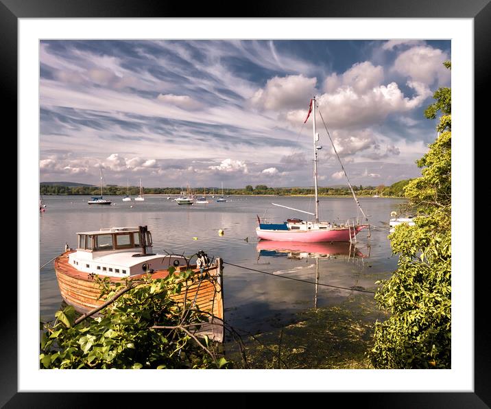 Boats in Chichester Channel Framed Mounted Print by Mark Jones