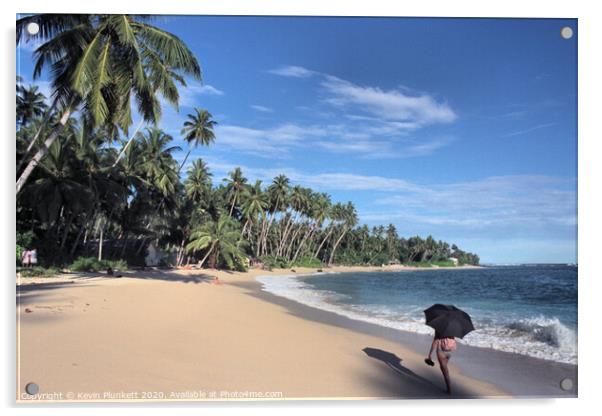Sri Lankan Beach  Acrylic by Kevin Plunkett