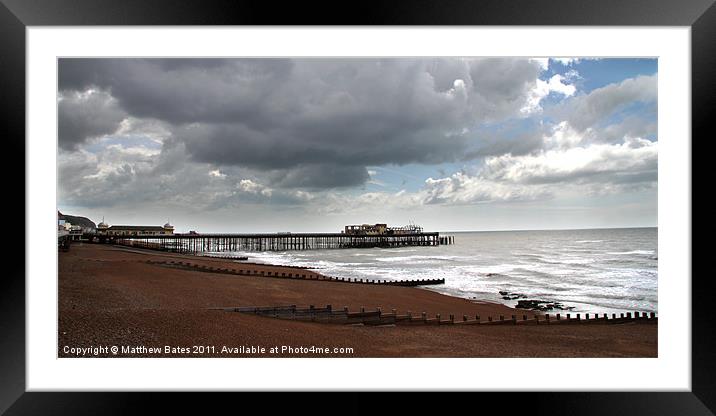 Hastings Pier Framed Mounted Print by Matthew Bates