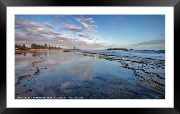 Slaughter Bay Framed Mounted Print by Julie Hartwig