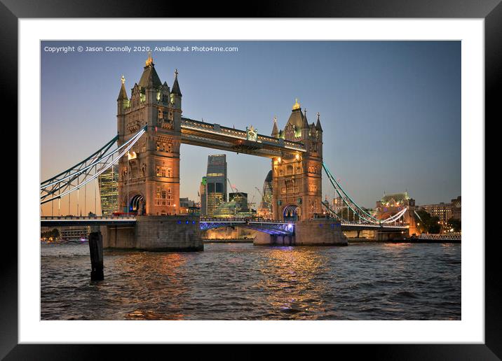 Tower Bridge London. Framed Mounted Print by Jason Connolly