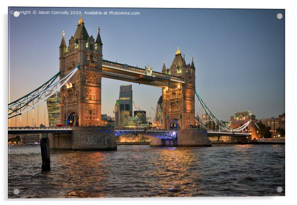 Tower Bridge London. Acrylic by Jason Connolly