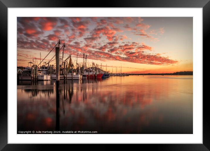 At Day's End Framed Mounted Print by Julie Hartwig