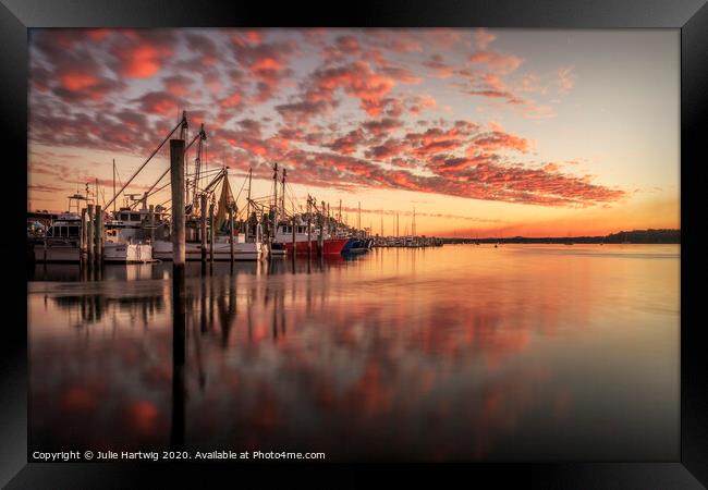 At Day's End Framed Print by Julie Hartwig