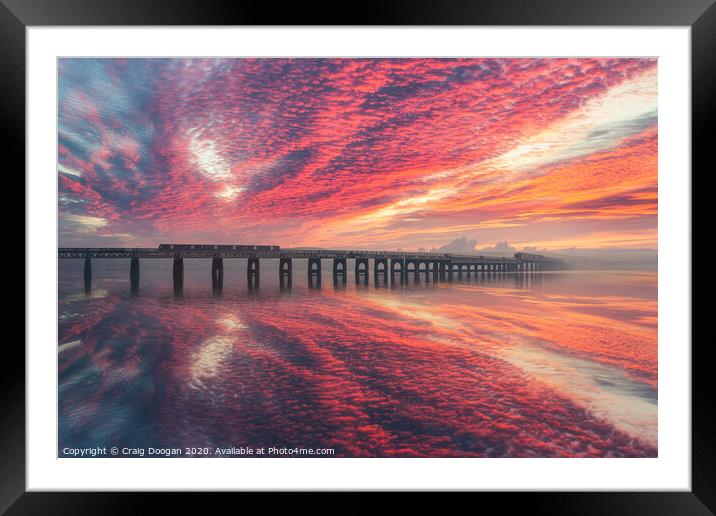 Tay Bridge Sunrise Framed Mounted Print by Craig Doogan