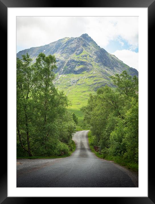 Road to the Mountain Framed Mounted Print by Samuel Kerr