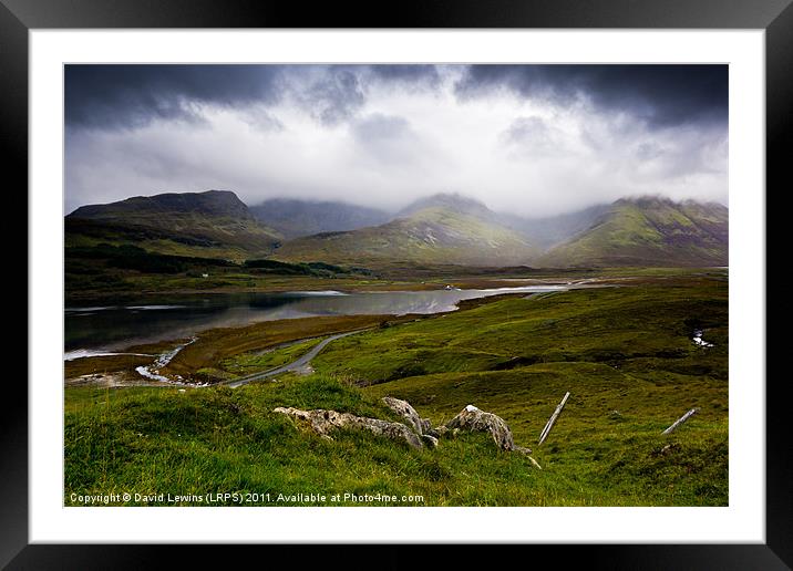 Black Cuillin Mountains, Isle of Skye Framed Mounted Print by David Lewins (LRPS)