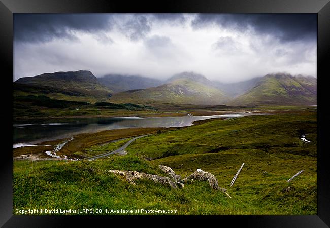 Black Cuillin Mountains, Isle of Skye Framed Print by David Lewins (LRPS)