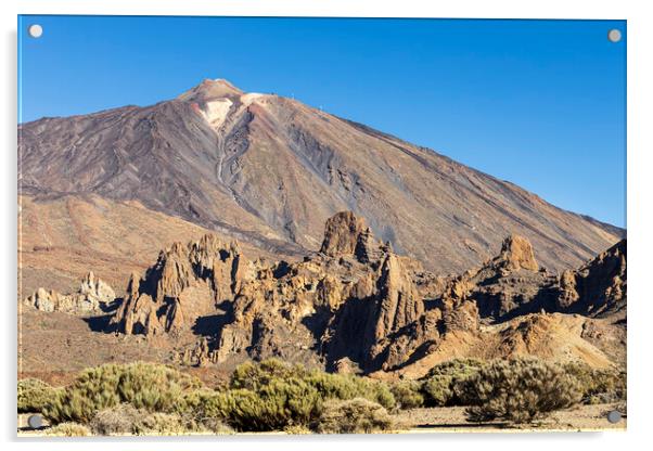Teide volcano, Tenerife Acrylic by Phil Crean