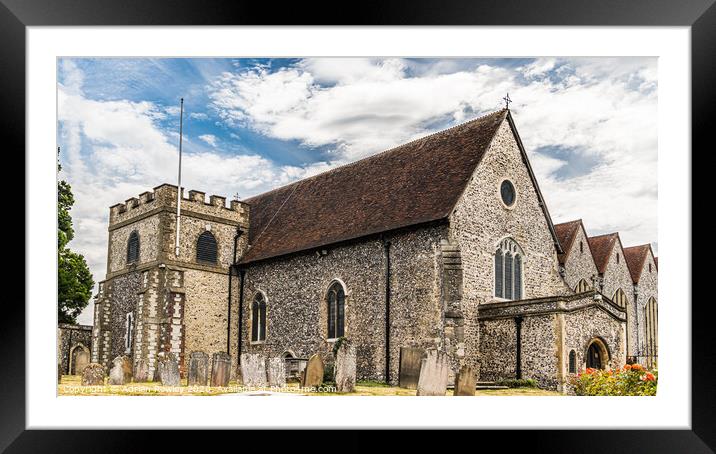 All Saint's Church, Orpington Framed Mounted Print by Adrian Rowley