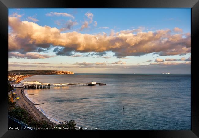 Sandown Bay Isle Of Wight Framed Print by Wight Landscapes