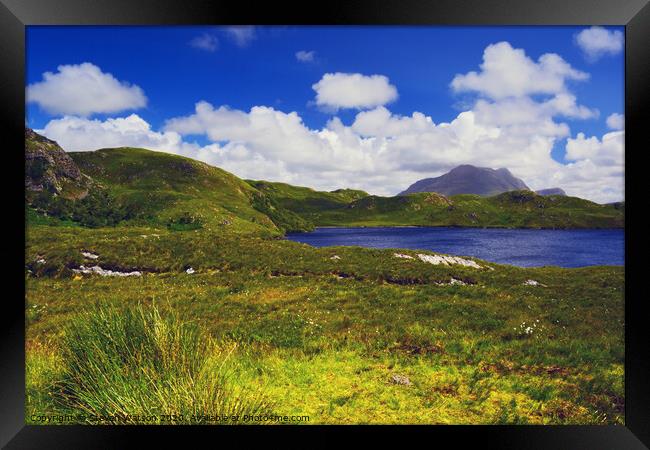 Loch Buine Moire and Cùl Mòr Framed Print by Steven Watson