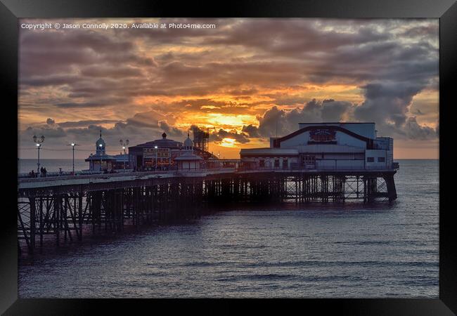 North Pier Sunset.. Framed Print by Jason Connolly