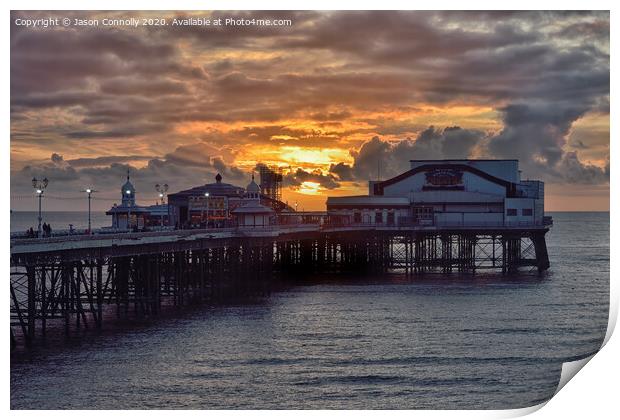 North Pier Sunset.. Print by Jason Connolly