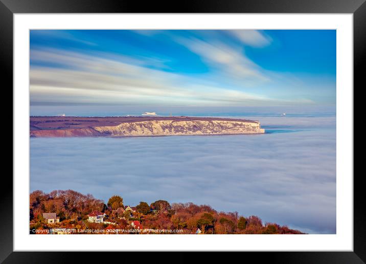 Fog In The Bay Framed Mounted Print by Wight Landscapes