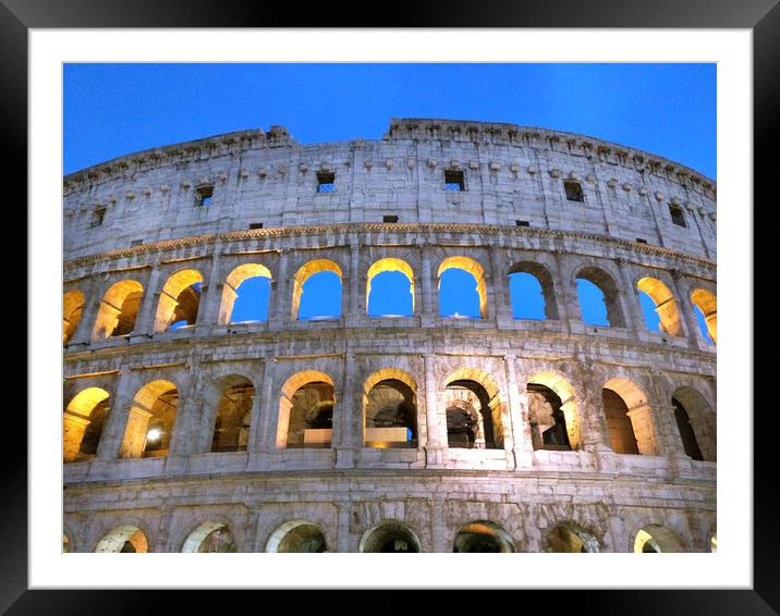 Colosseum Framed Mounted Print by MIKE POBEGA