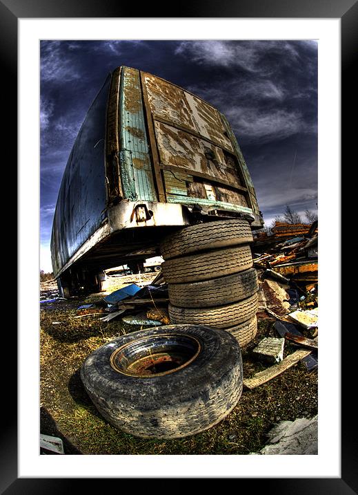 The Trailer graveyard Framed Mounted Print by Ray Hammond