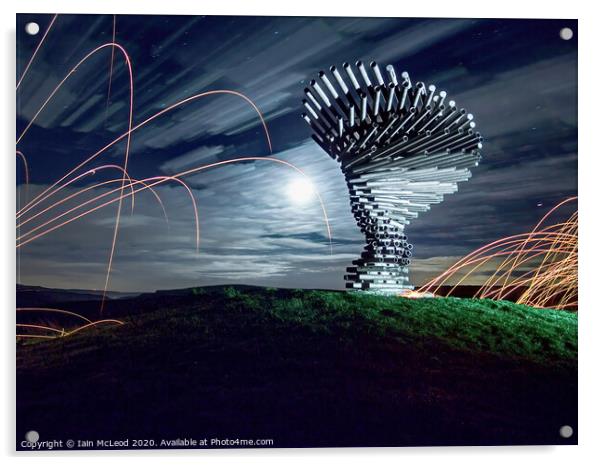 Singing Ringing Tree, Burnley Acrylic by Iain McLeod