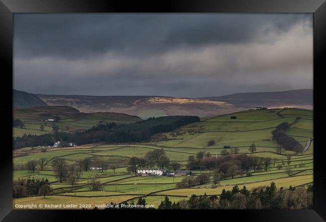 Bright and Damp Upper Teesdale 3 Framed Print by Richard Laidler