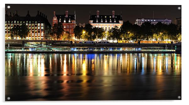 City Lights: London Acrylic by Sebastian Wuttke
