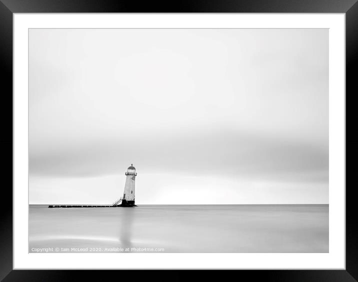 Talacre Lighthouse, Point of Ayr, North Wales Framed Mounted Print by Iain McLeod