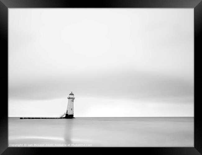 Talacre Lighthouse, Point of Ayr, North Wales Framed Print by Iain McLeod