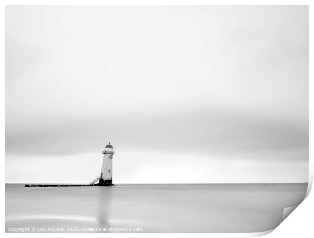 Talacre Lighthouse, Point of Ayr, North Wales Print by Iain McLeod