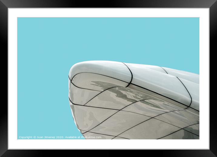 Modern Architecture against blue sky Framed Mounted Print by Juan Jimenez