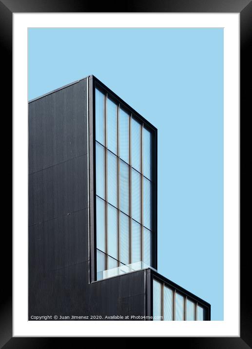 Modern architecture art gallery in New York Framed Mounted Print by Juan Jimenez