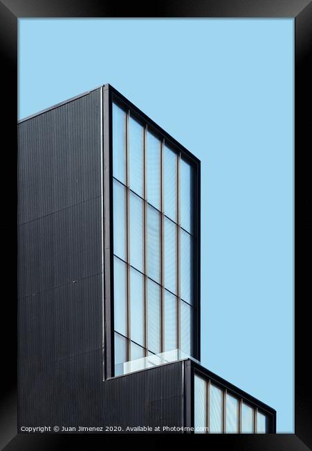 Modern architecture art gallery in New York Framed Print by Juan Jimenez