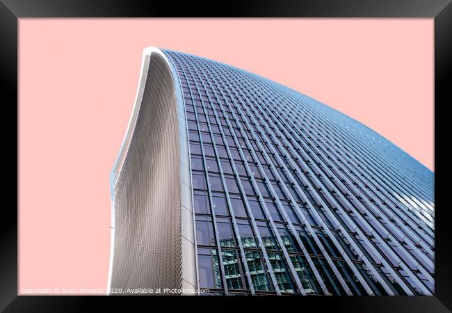 Skyscraper in London Framed Print by Juan Jimenez