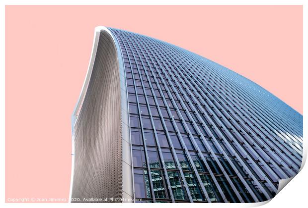 Skyscraper in London Print by Juan Jimenez