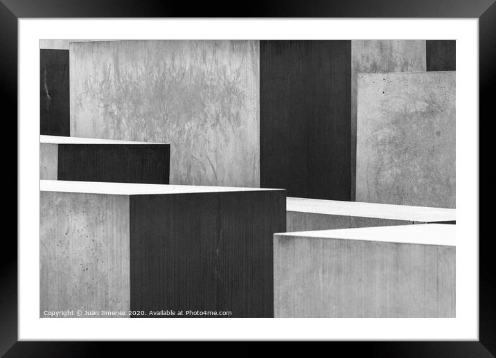 Abstract concrete composition in Berlin Framed Mounted Print by Juan Jimenez