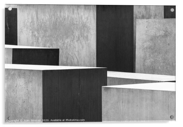 Abstract concrete composition in Berlin Acrylic by Juan Jimenez