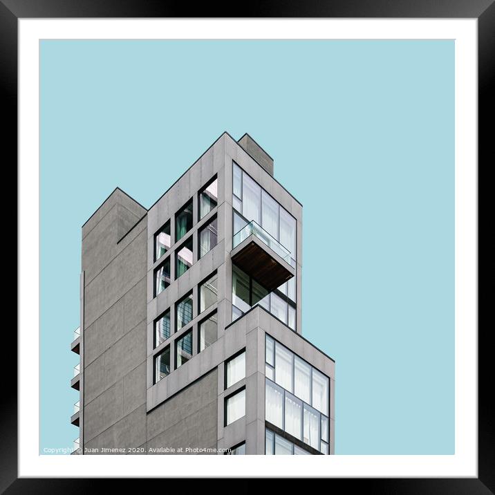 Modern architecture buildings in New York City Framed Mounted Print by Juan Jimenez