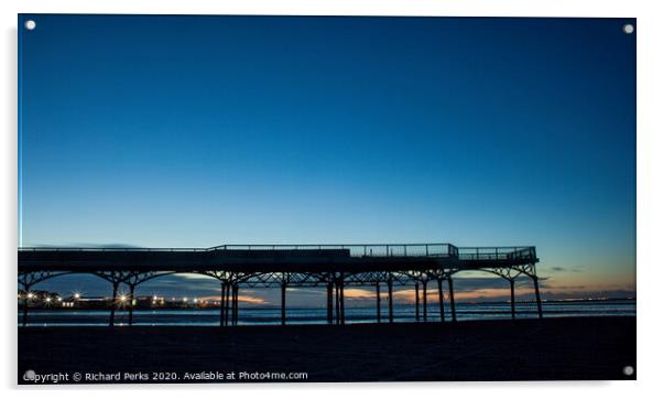 Lytham pier at Daybreak Acrylic by Richard Perks