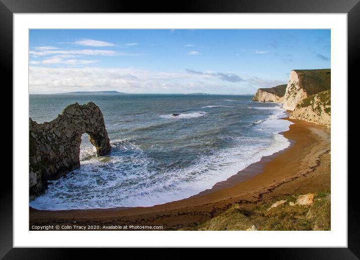 Durdle Door, Dorset, UK Framed Mounted Print by Colin Tracy