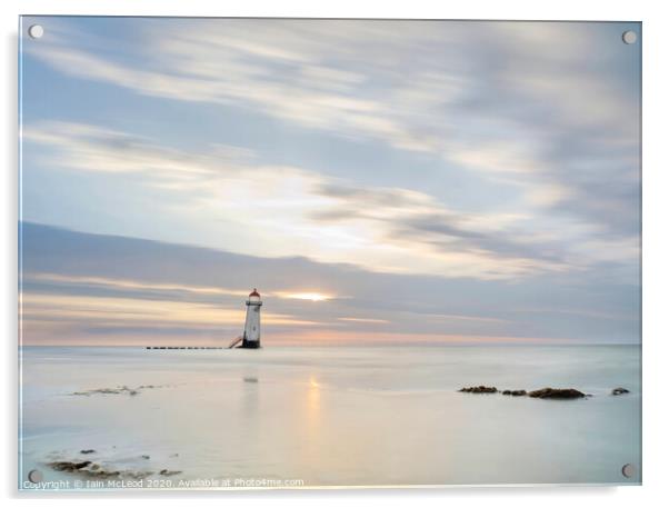 Talacre Lighthouse, Point of Ayr, North Wales Acrylic by Iain McLeod