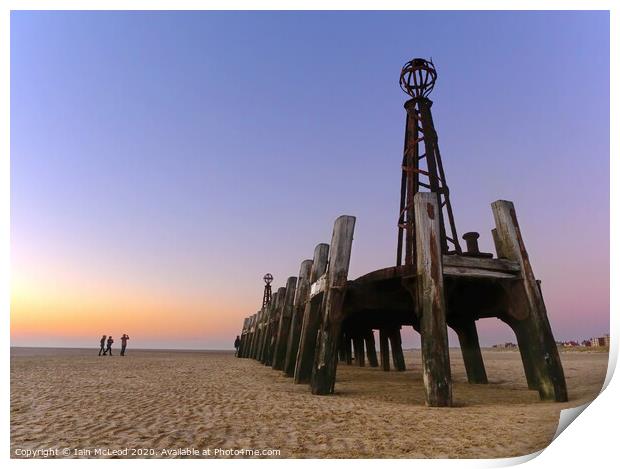 Lytham St Annes Pier - The Jetty  Print by Iain McLeod