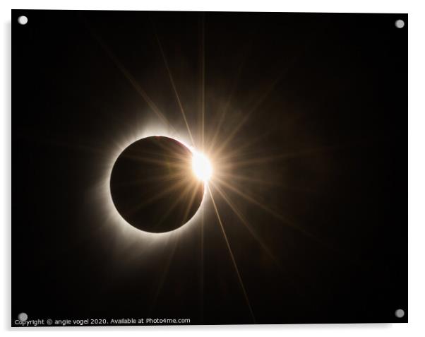 Solar Eclipse Acrylic by angie vogel