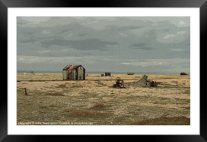 Dungeness Desolation and Delight Framed Mounted Print by Mark Ward