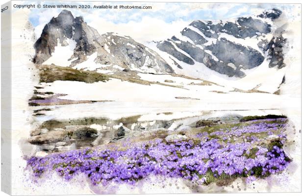 The spring melt. Canvas Print by Steve Whitham