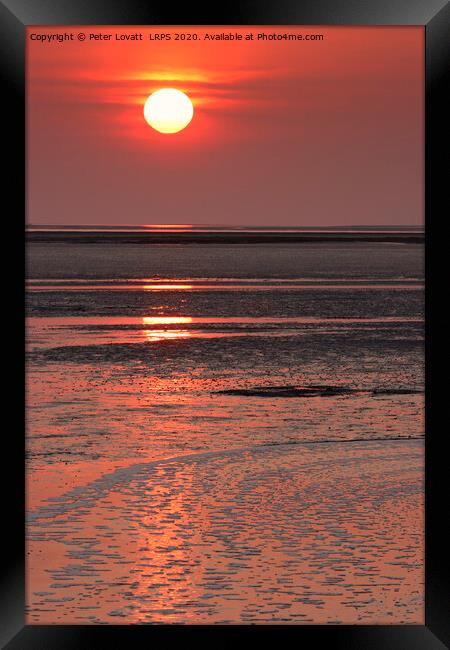 West Kirby Sunset, Wirral Framed Print by Peter Lovatt  LRPS