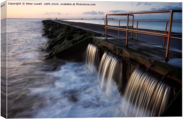 West Kirby Marine Lake, Wirral Canvas Print by Peter Lovatt  LRPS