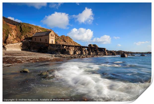 The Old Lifeboat Station (Lizard) Print by Andrew Ray